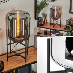 hofstein Lampe de table Manzano Noir, 1 lumière