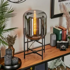 hofstein Lampe de table Manzano Noir, 1 lumière