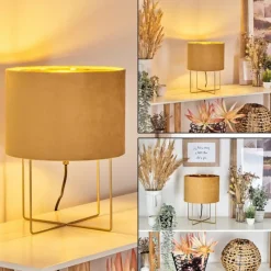 Lampes Dorées-hofstein Lampe de table Maripi Or, 1 lumière