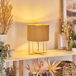 Lampes Dorées-hofstein Lampe de table Maripi Or, 1 lumière