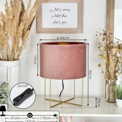 Lampes Dorées-hofstein Lampe de table Maripi Or, 1 lumière