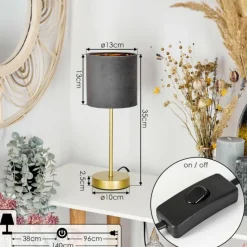 Lampes Dorées-hofstein Lampe de table Maripi Or, 1 lumière