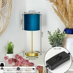 Lampes Dorées-hofstein Lampe de table Maripi Or, 1 lumière