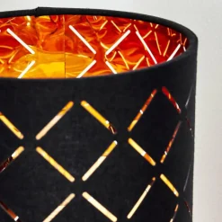 Lampes En Tissu-hofstein Lampe de table Meldal Nickel mat, Noir, 1 lumière