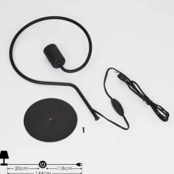 Lampes Vintages & Rétros-hofstein Lampe de table Mialo Noir, 1 lumière