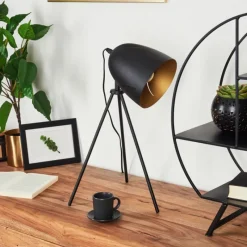 Lampes Dorées-hofstein Lampe de table Mickelsbo Noir, 1 lumière