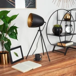 Lampes Dorées-hofstein Lampe de table Mickelsbo Noir, 1 lumière