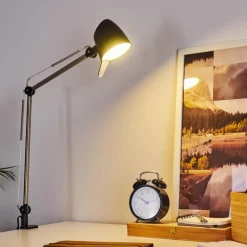 hofstein Lampe de table Mildura LED Noir, Blanc, 1 lumière* Lampes À Poser