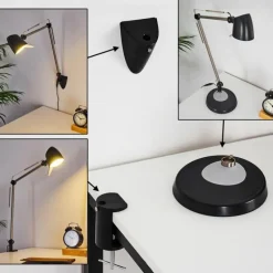 hofstein Lampe de table Mildura LED Noir, Blanc, 1 lumière* Lampes À Poser