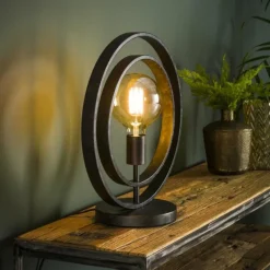 Lampes Vintages & Rétros-hofstein Lampe de table Mirandola Noir, 1 lumière