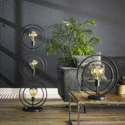 Lampes Vintages & Rétros-hofstein Lampe de table Mirandola Noir, 1 lumière