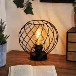 Lampes Industrielles-hofstein Lampe de table Miton Noir, 1 lumière