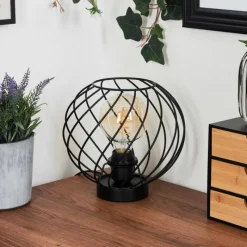 Lampes Industrielles-hofstein Lampe de table Miton Noir, 1 lumière