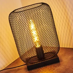 Lampes Industrielles-hofstein Lampe de table Moholm Noir, 1 lumière