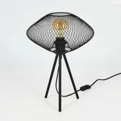 hofstein Lampe de table Moholm Noir, 1 lumière* Lampes À Poser