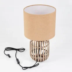 Lampes En Tissu-hofstein Lampe de table Mongolei Écru, 1 lumière