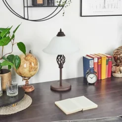 hofstein Lampe de table Mosquerito Rouille, 2 lumières