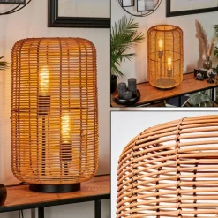 Luminaires Scandinaves-hofstein Lampe de table Mulstrand Écru, Noir, 2 lumières