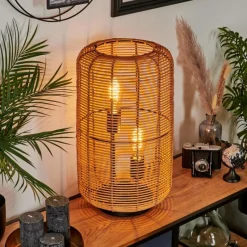 Luminaires Scandinaves-hofstein Lampe de table Mulstrand Écru, Noir, 2 lumières