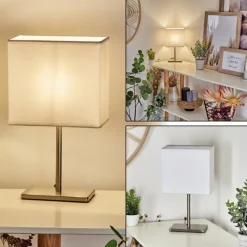Lampes En Tissu-hofstein Lampe de table Niukkala Nickel mat, 1 lumière