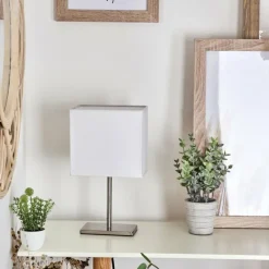 Lampes En Tissu-hofstein Lampe de table Niukkala Nickel mat, 1 lumière