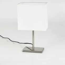 Lampes En Tissu-hofstein Lampe de table Niukkala Nickel mat, 1 lumière