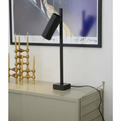 Luminaires Scandinaves-Luminaires Nordlux Lampe de table Nordlux ALANIS Noir, 1 lumière