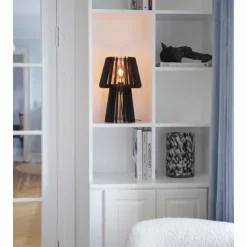 Luminaires Scandinaves-Luminaires Nordlux Lampe de table Nordlux GROA Noir, 1 lumière