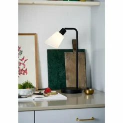 Luminaires Nordlux Lampe de table Nordlux MOLLI Noir, 1 lumière