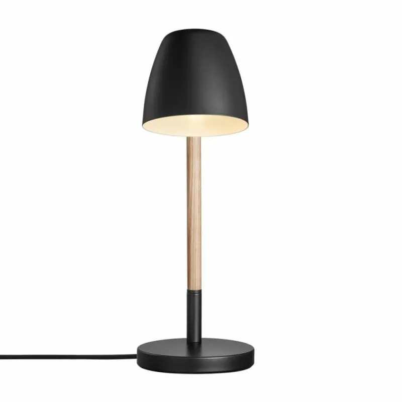 Lampes En Bois-Luminaires Nordlux Lampe de table Nordlux THEO Bois clair, Noir, 1 lumière