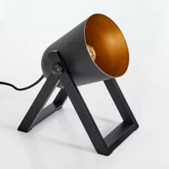 Lampes Dorées-hofstein Lampe de table Novilly Noir, 1 lumière