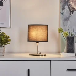 Lampes En Tissu-hofstein Lampe de table Oilinki Nickel mat, 1 lumière