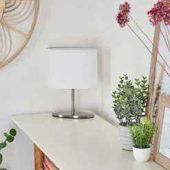 Lampes En Tissu-hofstein Lampe de table Oilinki Nickel mat, 1 lumière