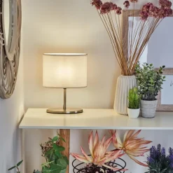 Lampes En Tissu-hofstein Lampe de table Oilinki Nickel mat, 1 lumière