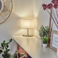 Lampes En Tissu-hofstein Lampe de table Oilinki Nickel mat, 1 lumière