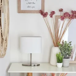 Lampes En Tissu-hofstein Lampe de table Oilinki Nickel mat, 1 lumière