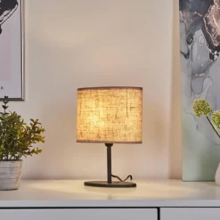 Lampes En Tissu-hofstein Lampe de table Oilinki Noir, 1 lumière