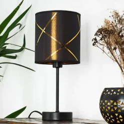 Lampes En Tissu-hofstein Lampe de table Opatija Noir, 1 lumière