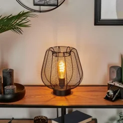 Lampes Industrielles-hofstein Lampe de table Oravi Noir, 1 lumière