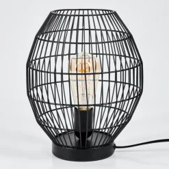 Lampes Industrielles-hofstein Lampe de table Oravi Noir, 1 lumière