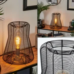 hofstein Lampe de table Oravi Noir, 1 lumière