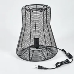 hofstein Lampe de table Oravi Noir, 1 lumière