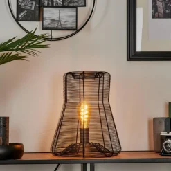 hofstein Lampe de table Oravi Noir, 1 lumière