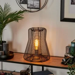 hofstein Lampe de table Oravi Noir, 1 lumière