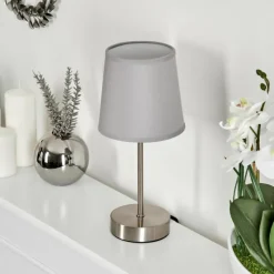 Lampes En Tissu-hofstein Lampe de table Paao Nickel mat, 1 lumière