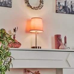 Lampes En Tissu-hofstein Lampe de table Paao Nickel mat, 1 lumière