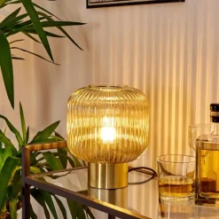 hofstein Lampe de table Paeni Ambre, 1 lumière