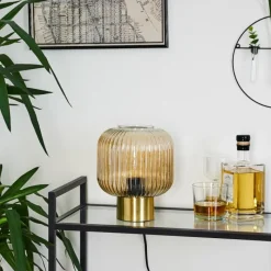 hofstein Lampe de table Paeni Ambre, 1 lumière