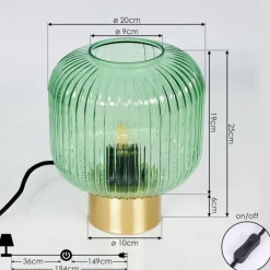 hofstein Lampe de table Paeni Or, 1 lumière