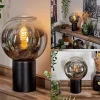 Suspension Verre Fumé-hofstein Lampe de table Pascal Noir, 1 lumière